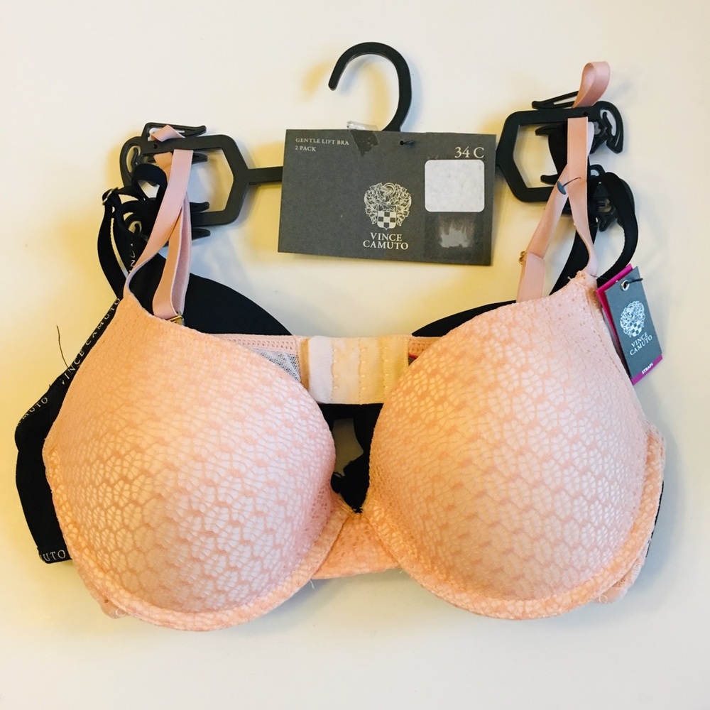 Vince Camuto Gentle Lift 2 Pack Bras NWT 34C